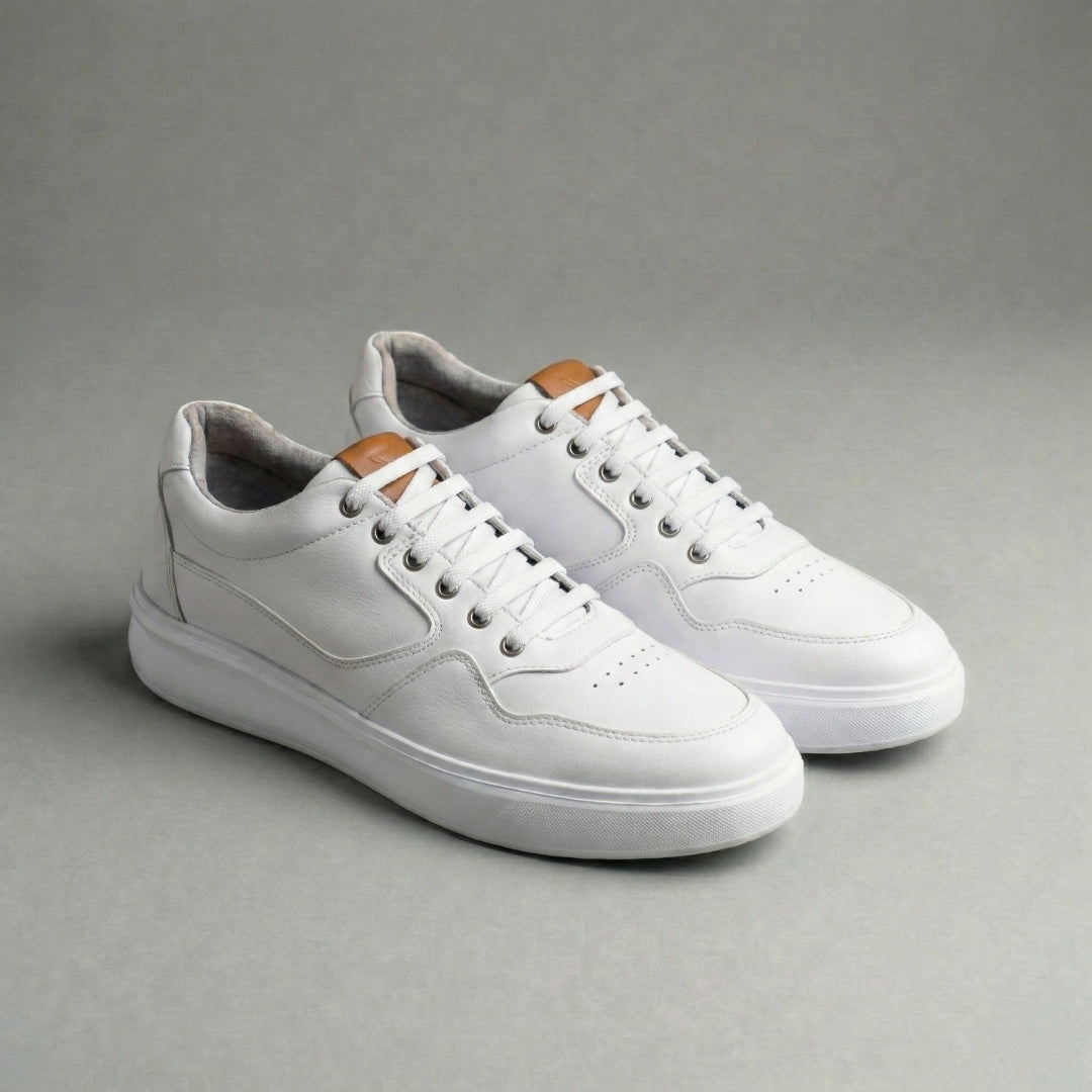 Tênis Casual Branco Elástico