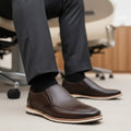 Sapato Social Slip On Classic Café