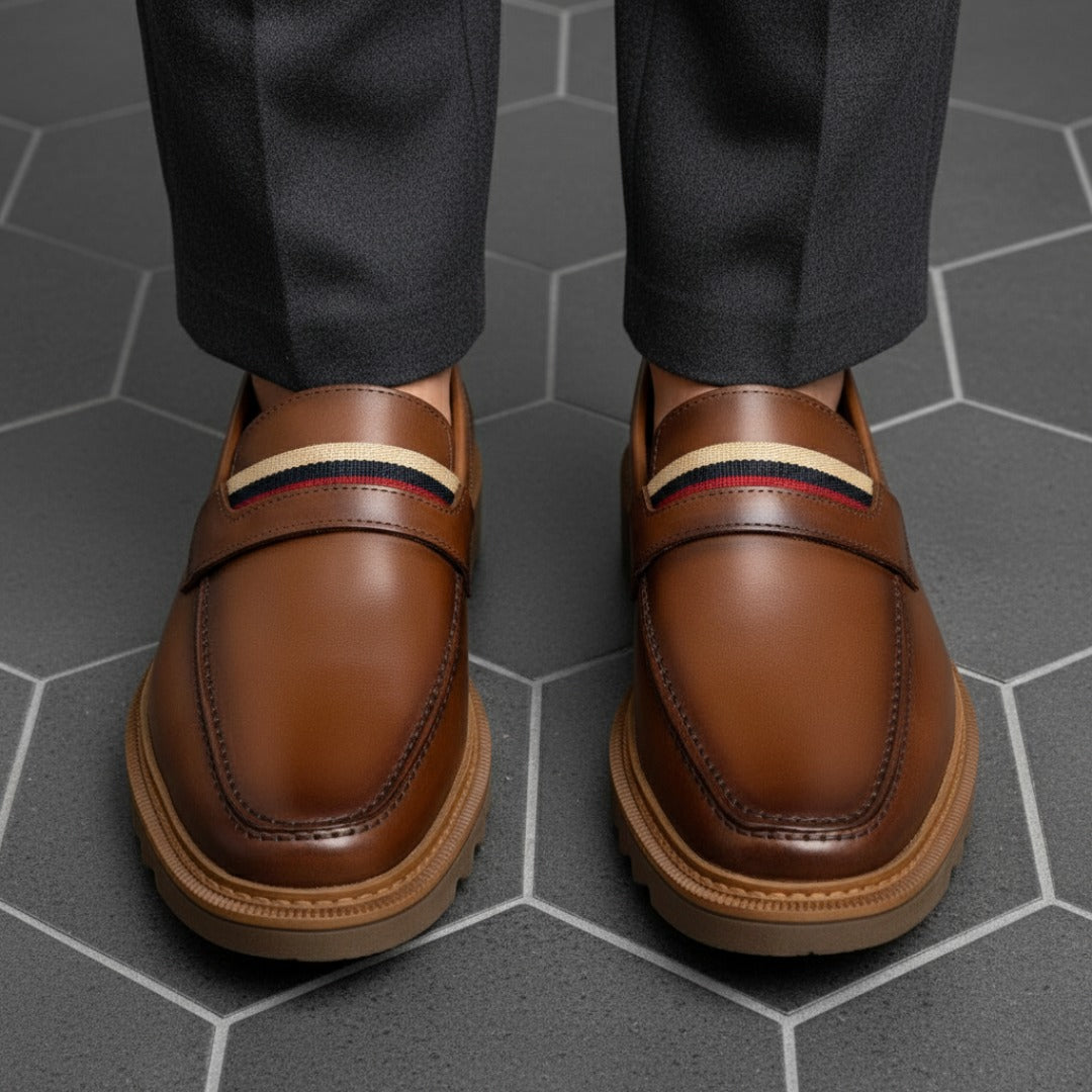 Sapato Loafer Tratorado