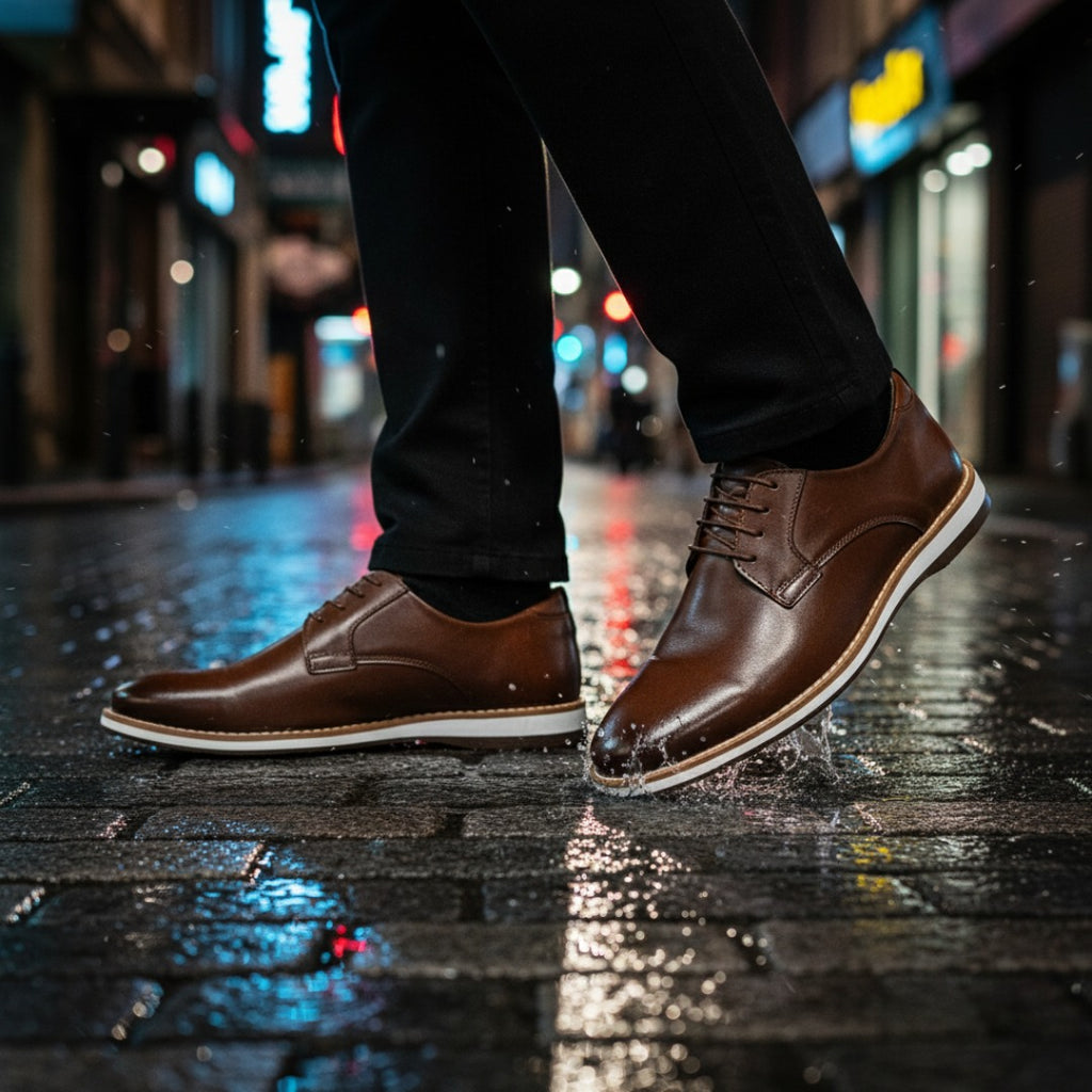 Sapato Oxford Social Liso Marrom