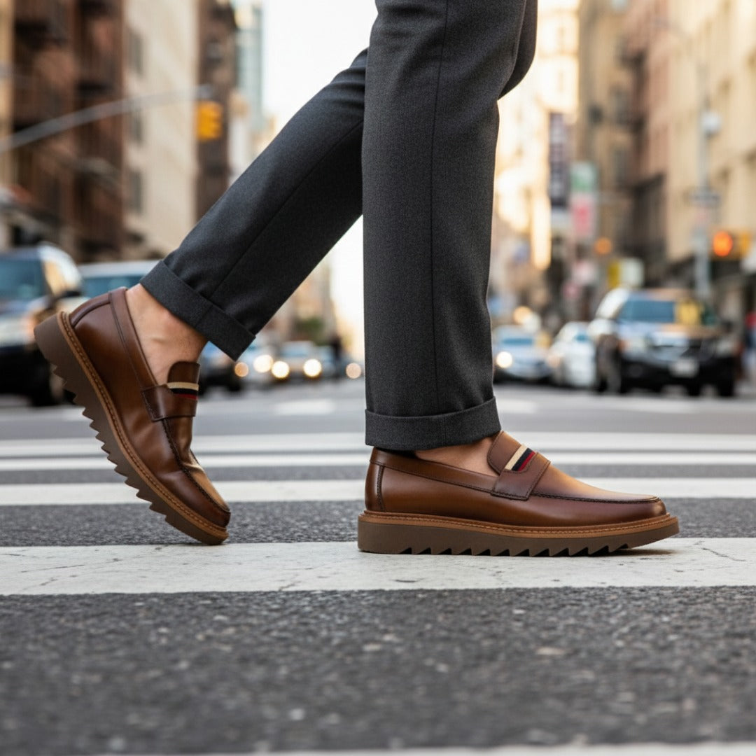 Sapato Loafer Tratorado