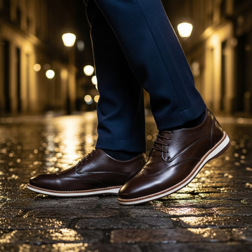 Kit 2 Pares Sapato Social Brogue ( Preto e Café )