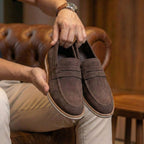 Kit 2 Pares Loafer Camurça ( Bege e Marrom )