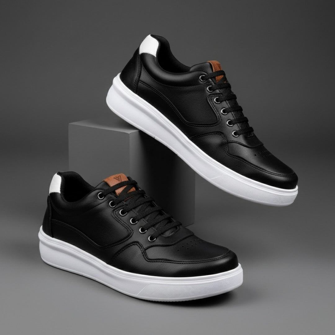 Tênis Casual Preto Elástico