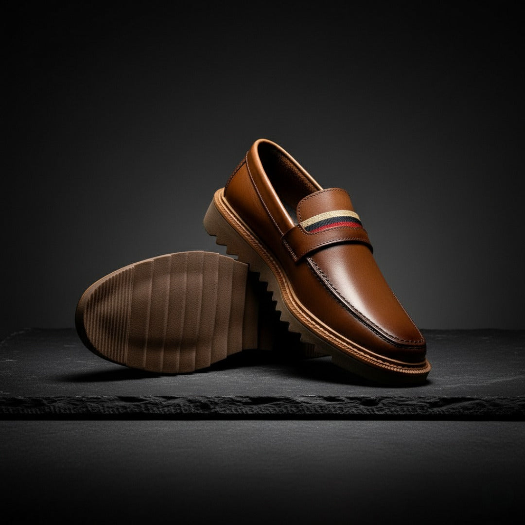 Sapato Loafer Tratorado
