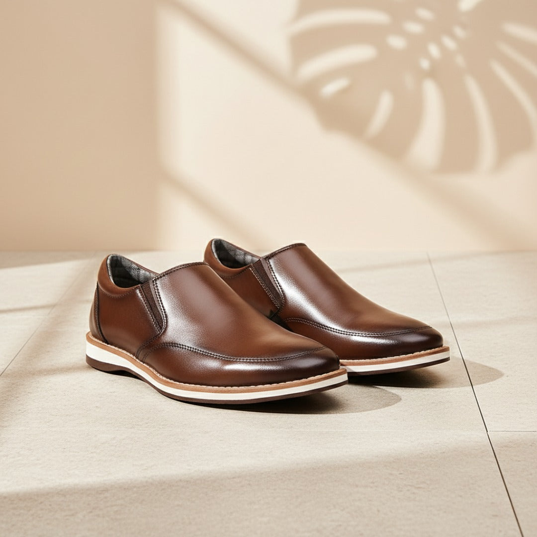 Sapato Social Slip On Marrom