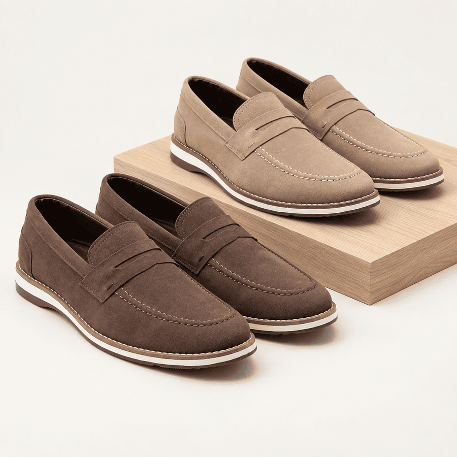 Kit Loafer Essenza | Bege e Marrom