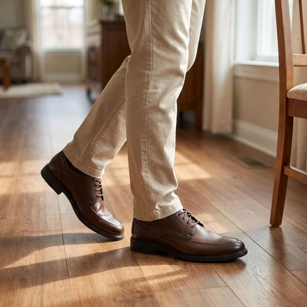 Oxford Conforto Legítimo Marrom