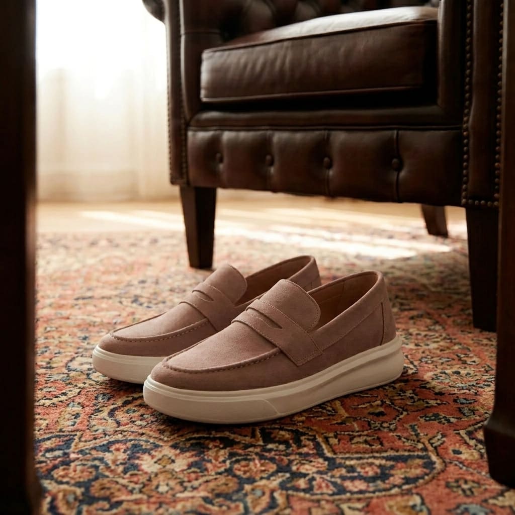 Mocassim Flatform Camurça