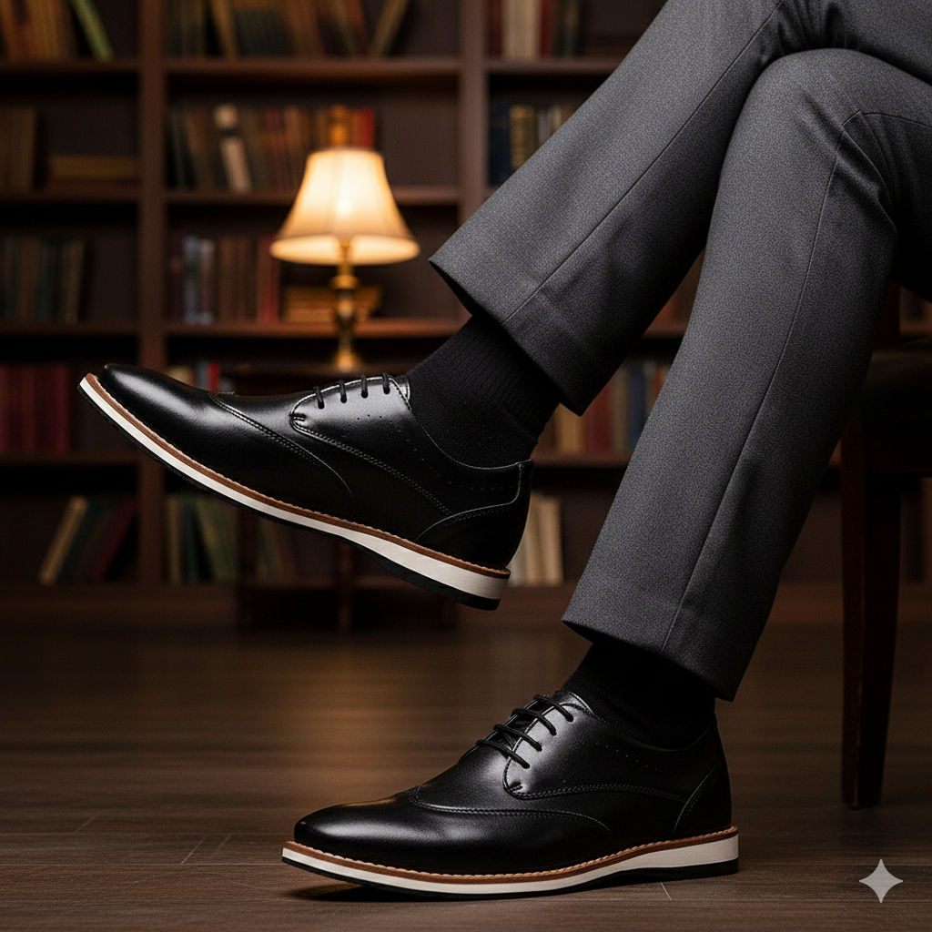 Modelo Oxford Brogue Preto