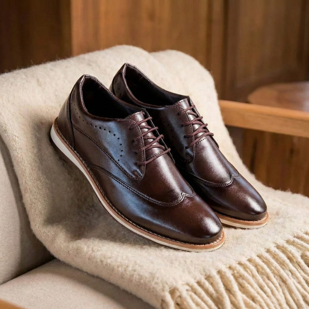 Sapato Derby Brogue Café