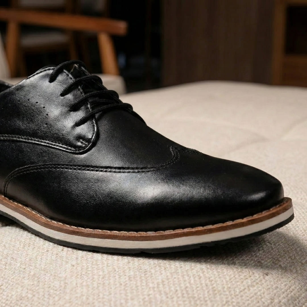 Modelo Derby Brogue Preto