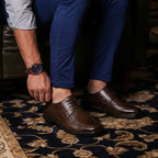 Kit 2 Pares Sapato Social Masculino - Preto e Marrom