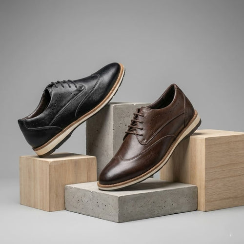 Kit 2 Pares Sapato Social ( Preto e Café )